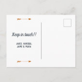 Longhorns Burnt Orange Wir haben uns bewegt - Texa Ankündigungspostkarte (Rückseite)