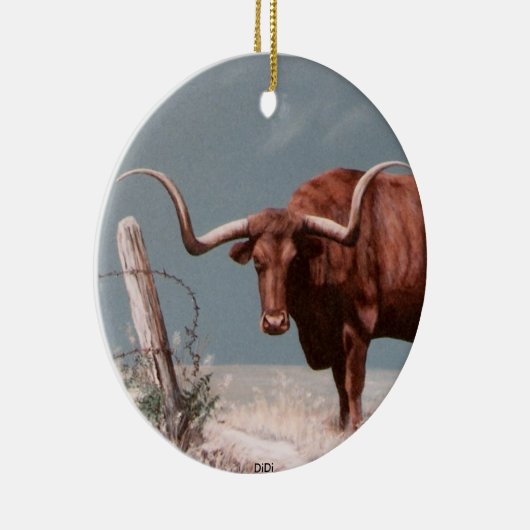 LONGHORNS durch DiDi Keramikornament (Rechts)