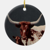 LONGHORNS durch DiDi Keramikornament (Hinten)