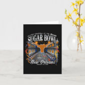 Longhorns Sugar Bowl 2024 Cfp Semi Football Nola Karte (Gelbe Blume)