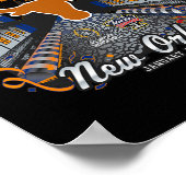 Longhorns Sugar Bowl 2024 Cfp Semi Football Nola Poster (Ecke)