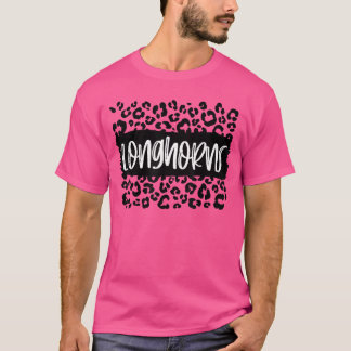 Longhornseam Maskottchen Schulgeist Spiel Nacht Le T-Shirt