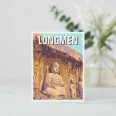 Longmen-Grotten Postkarte (Stehend Vorderseite)