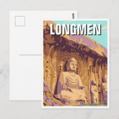 Longmen-Grotten Postkarte (Vorne/Hinten)