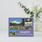 Longmire (Monte Rainier) Collage Postkarte (Stehend Vorderseite)