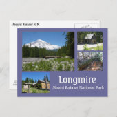 Longmire (Monte Rainier) Collage Postkarte (Vorne/Hinten)