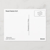 Longmire (Monte Rainier) Collage Postkarte (Rückseite)