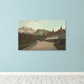 Longmire Springs, WA - Aussicht auf das National P Leinwanddruck (Insitu (Holzboden))