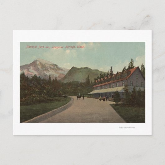 Longmire Springs, WA - Aussicht auf das National P Postkarte (Vorderseite)
