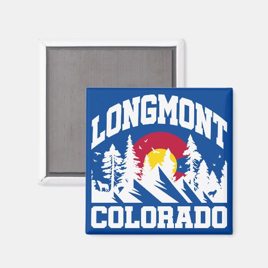 Longmont, Colorado Magnet (Vorderseite/Rückseite)