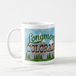 Longmont Colorado Snowy Mountains Kaffeetasse
