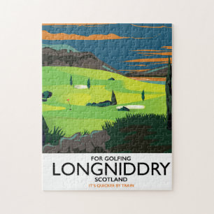 Longniddry Schottland Golf Reiseplakat Puzzle