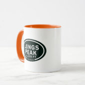 Longs Peak 14.259 FT Colorado Rocky Mountains Tasse (Vorderseite Links)