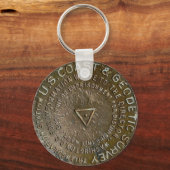 Longs Peak Colorado Fourteener Benchmark Schlüsselanhänger (Vorderseite)