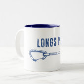 Longs Peak Colorado Klettern Schnellzug Zweifarbige Tasse (Vorderseite Links)