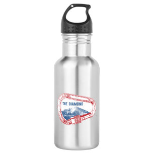 Longs Peak Diamond Rock Klettersteig Carabiner Edelstahlflasche