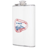 Longs Peak Diamond Rock Klettersteig Carabiner Flachmann (Links)