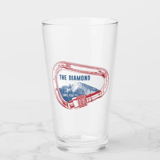 Longs Peak Diamond Rock Klettersteig Carabiner Glas (Vorderseite)