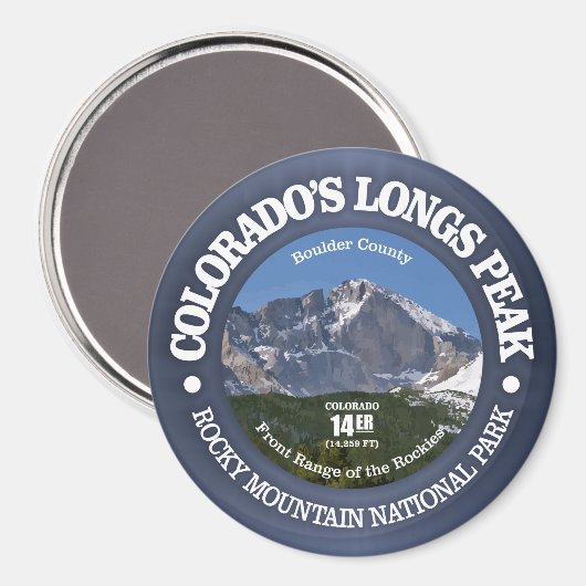 Longs Peak Magnet (Vorderseite/Rückseite)
