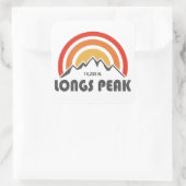 Longs Peak Quadratischer Aufkleber (Tasche)