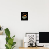 Longs Peak Retro Vintage Wanderbekleidung Longs Pe Poster (Heimbüro)