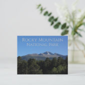 Longs Peak Rocky Mountain Nationalpark Colorado Postkarte (Stehend Vorderseite)