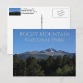 Longs Peak Rocky Mountain Nationalpark Colorado Postkarte (Vorne/Hinten)