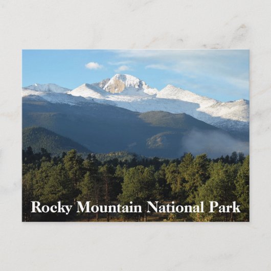 Longs Peak Rocky Mountain Nationalpark Postkarte (Vorderseite)