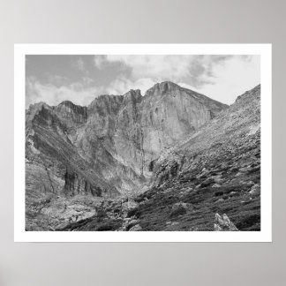 Longs Peak Schöner, rauer Rocky Mountain Poster