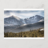 Longs Peak Winter View Postkarte (Vorderseite)