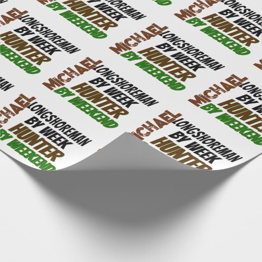 Longshoreman-Lieben Jagd Geschenkpapier (Ecke)