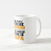 Longshoreman Papa Vatertag Geschenk Kaffeetasse (VorderseiteRechts)