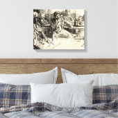 Longshoremen - Whistler - 1859 Leinwanddruck (Insitu (Schlafzimmer))