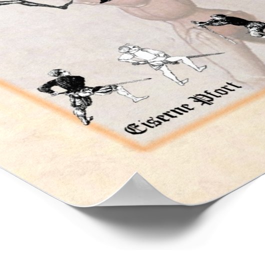 Longsword Blossfechten Poster (Ecke)