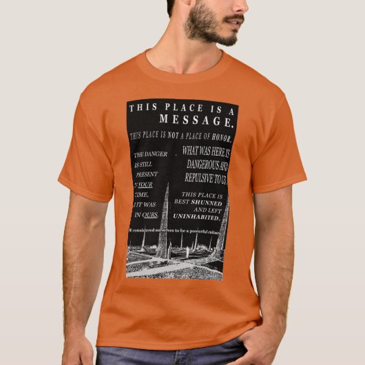 longtime nuclear waste warning messages T-Shirt (Vorderseite)
