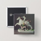 Longton Hall Zahl des Amors ein Pferd reiten Button (Vorne & Hinten)