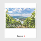 Longuich Moselle Vineyard Panorama Deutschland Aufkleber (Blatt)