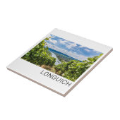 Longuich Moselle Vineyard Panorama Deutschland Fliese (Seite)