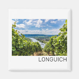 Longuich Moselle Vineyard Panorama Deutschland Magnet