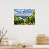 Longuich Moselle Vineyard Panorama Deutschland Poster (Küche)