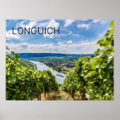 Longuich Moselle Vineyard Panorama Deutschland Poster (Vorne)