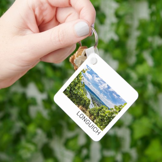 Longuich Moselle Vineyard Panorama Deutschland Schlüsselanhänger (Hand)