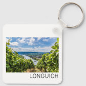 Longuich Moselle Vineyard Panorama Deutschland Schlüsselanhänger (Rückseite)