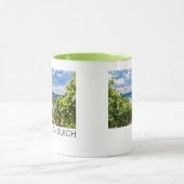 Longuich Moselle Vineyard Panorama Deutschland Tasse (Zentrum)