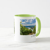 Longuich Moselle Vineyard Panorama Deutschland Tasse (VorderseiteRechts)