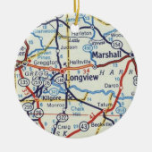 Longview and Marshall Texas Christmas Ornament (Vorne)