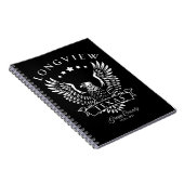 Longview Gregg Landkreis Texas Vintag Eagle Notizblock (Rechte Seite)