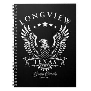 Longview Gregg Landkreis Texas Vintag Eagle Notizblock
