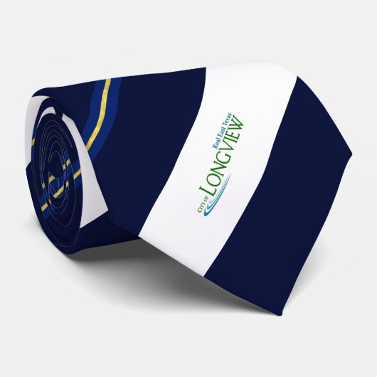 Longview (Texas) Flagge Neck Tie Krawatte (Gerollt)