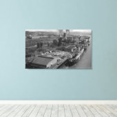 Longview, WA - Port View von Air Leinwanddruck (Insitu (Holzboden))